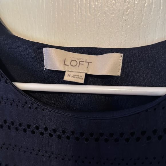 LOFT NAVY DRESS - Picture 4 of 12